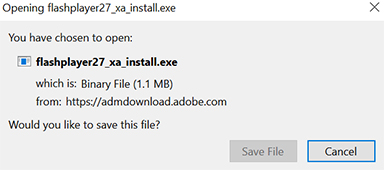 adobe flash player exe file download